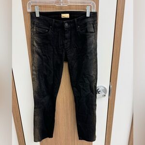MOTHER Black Jeans with Gold‎ Label Glitter